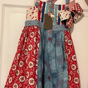Matilda Jane Red and Blue girls Casual Dress